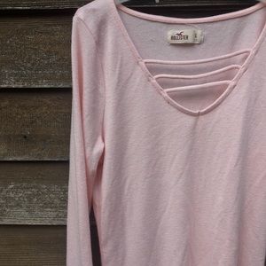 Hollister Pink Strappy V-Neck